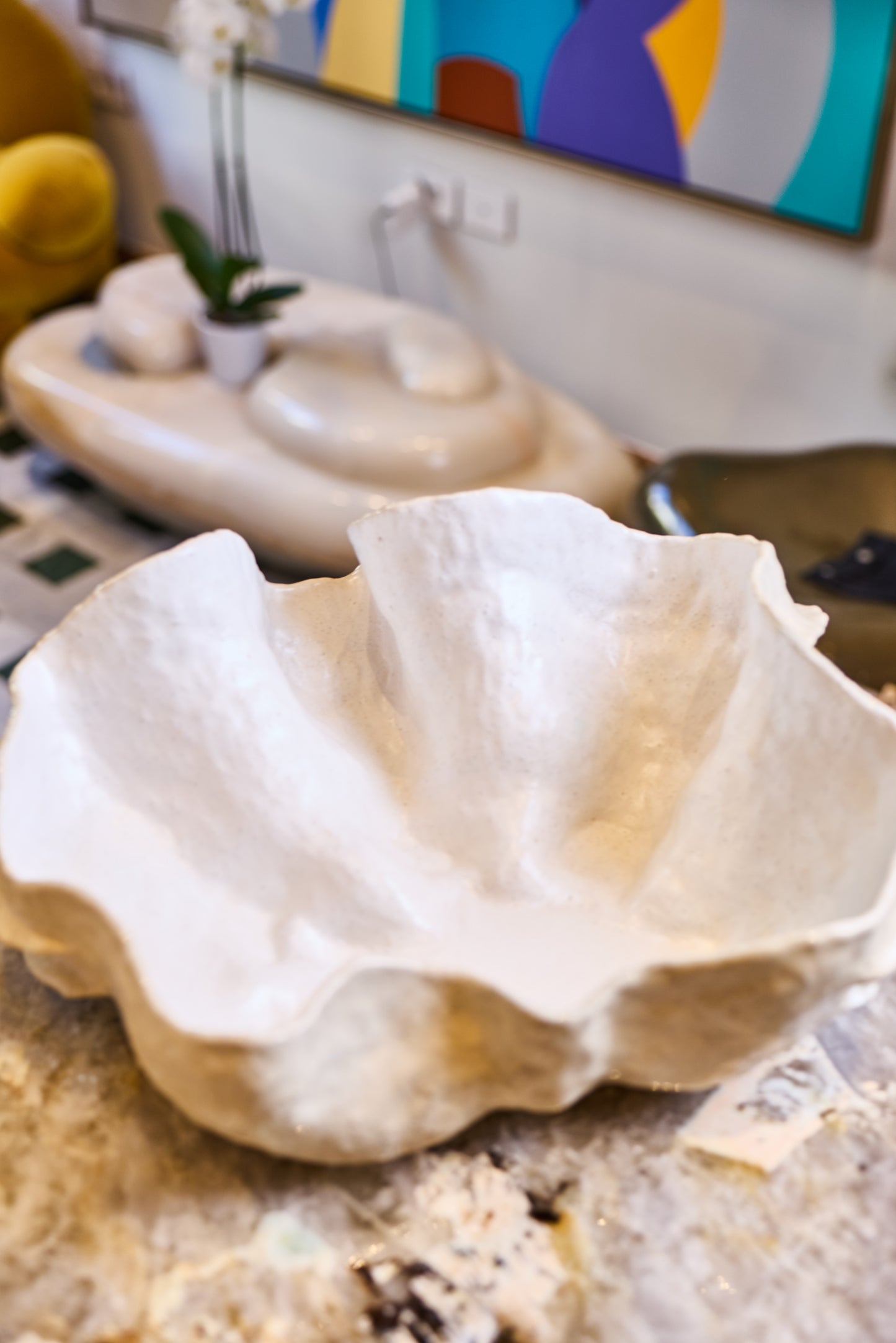 Ceramic Seashell Vessel